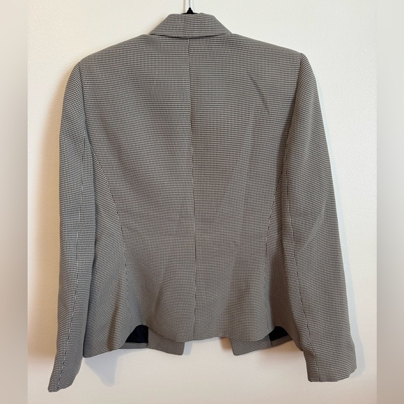 Evan Picone Womens Notch Lapel Flap Pocket Comfort Fit Herringbone Blazer Coat - Picture 3 of 4